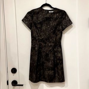 OAK + FORT | Black and gold dress